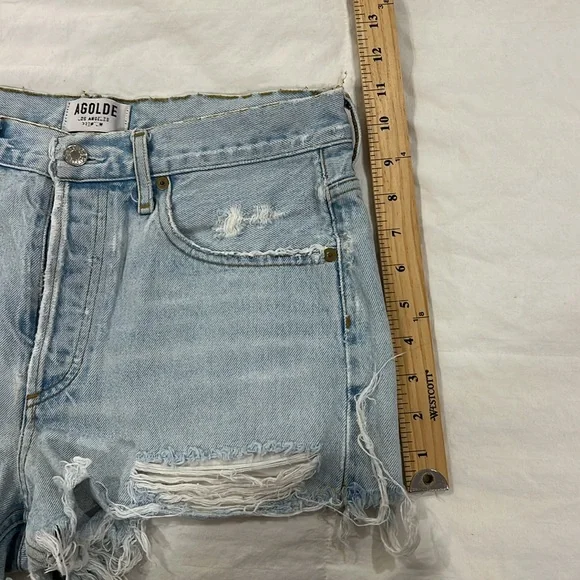 AGOLDE Jean distressed shorts size 27 - Picture 7 of 8